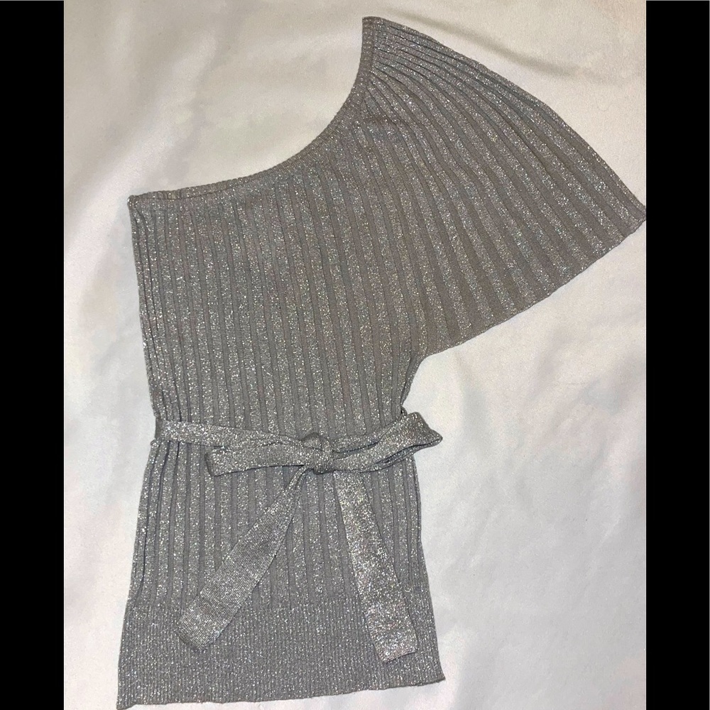 Charlotte Russe Woman Silver Small Elegant Shirt